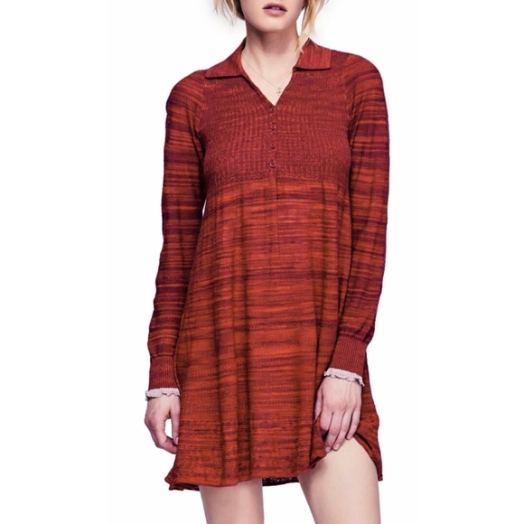 Free People Dresses & Skirts - Free People Rain or Shine Space Dyed Dress Sz L